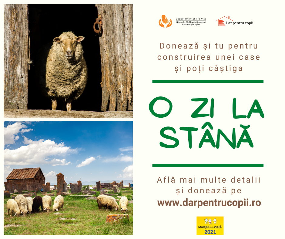 Donezi și poți câștiga „O zi la stână”!