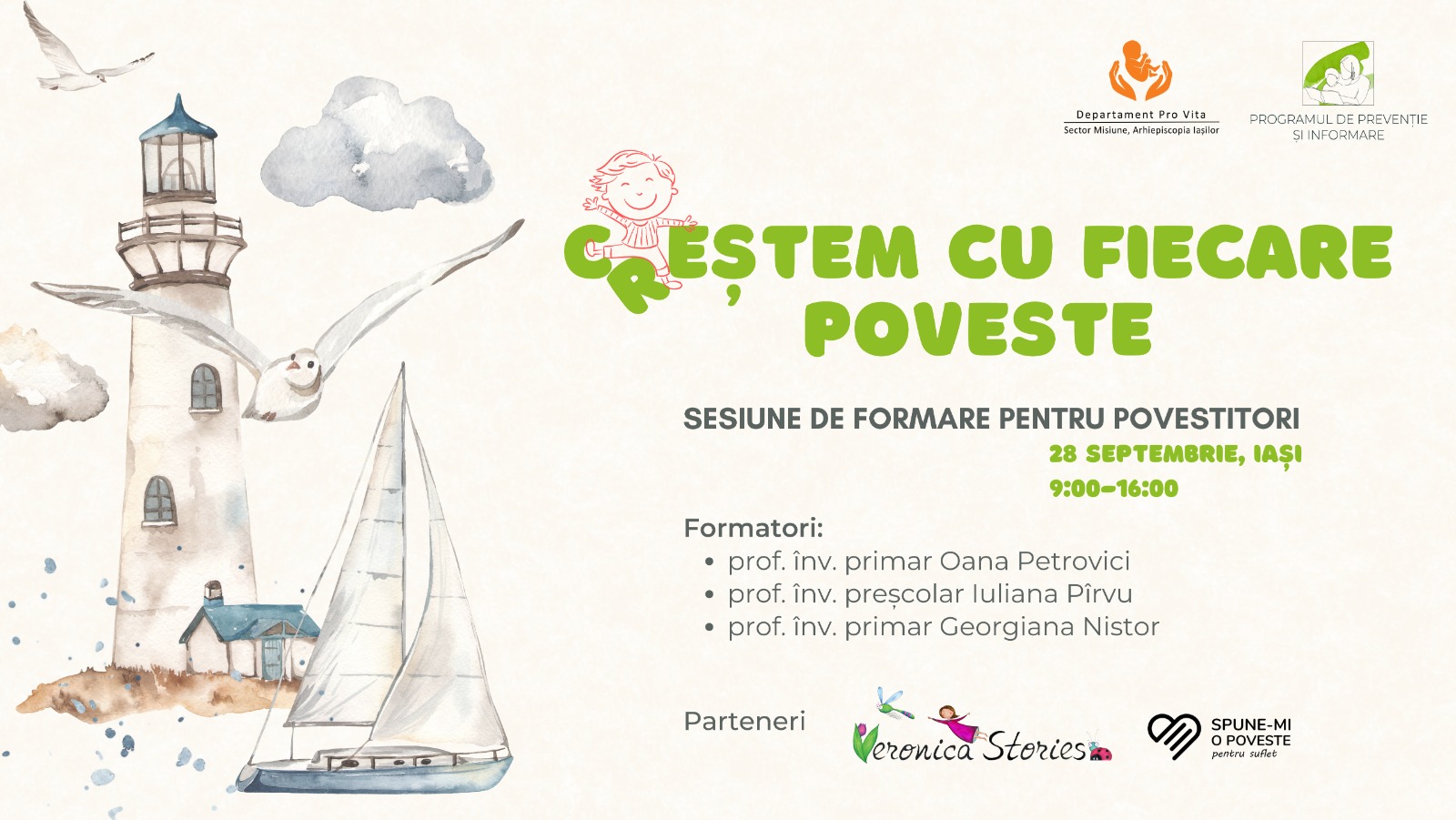 Creștem cu fiecare poveste! Organizăm o sesiune de formare pentru povestitori