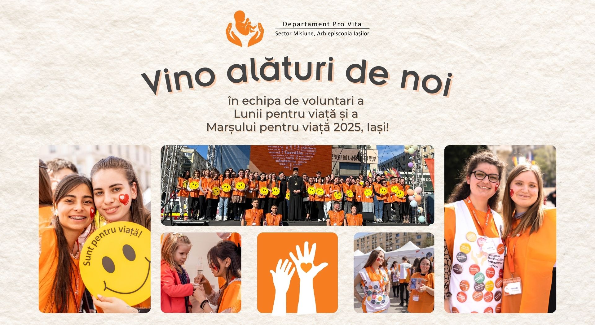 Devino voluntar pentru Luna pentru viață și Marșul pentru viață 2025