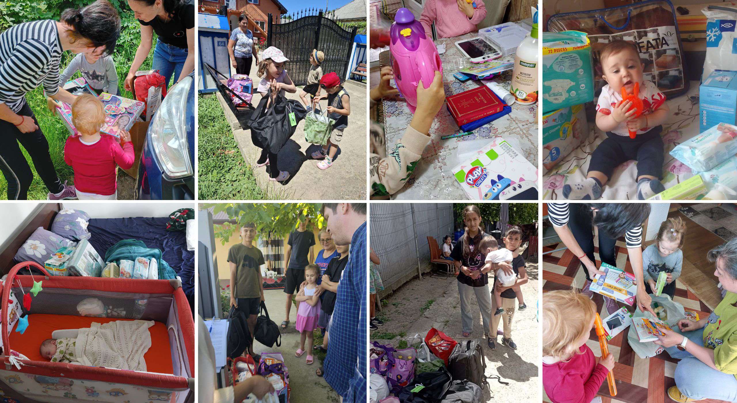 40 de copii din Iași, Botoșani și Neamț au primit pachete de sprijin prin bursele „Brațele Părintești” oferite de Episcopia Ortodoxă Română a Italiei