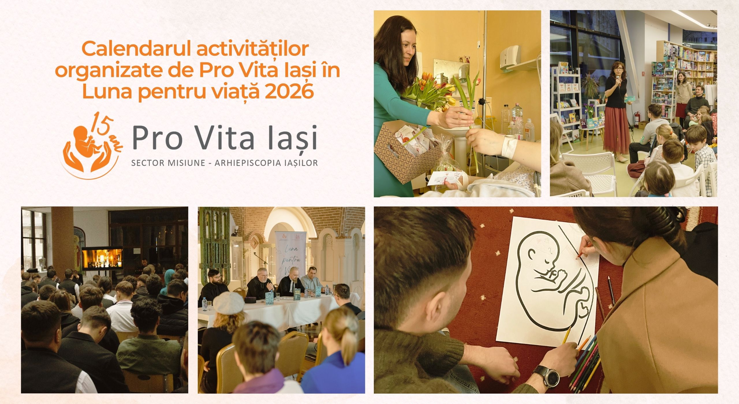 Calendarul activităților organizate de Pro Vita Iași în Luna pentru viață 2026