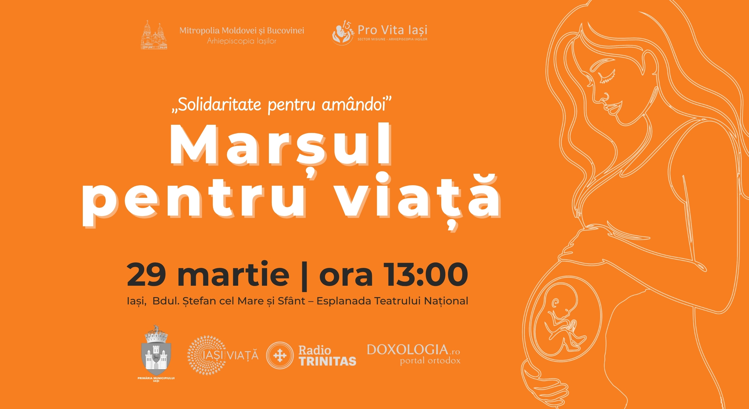 Marșul pentru viață de la Iași: comunitatea se adună în sprijinul vieții pe 29 martie