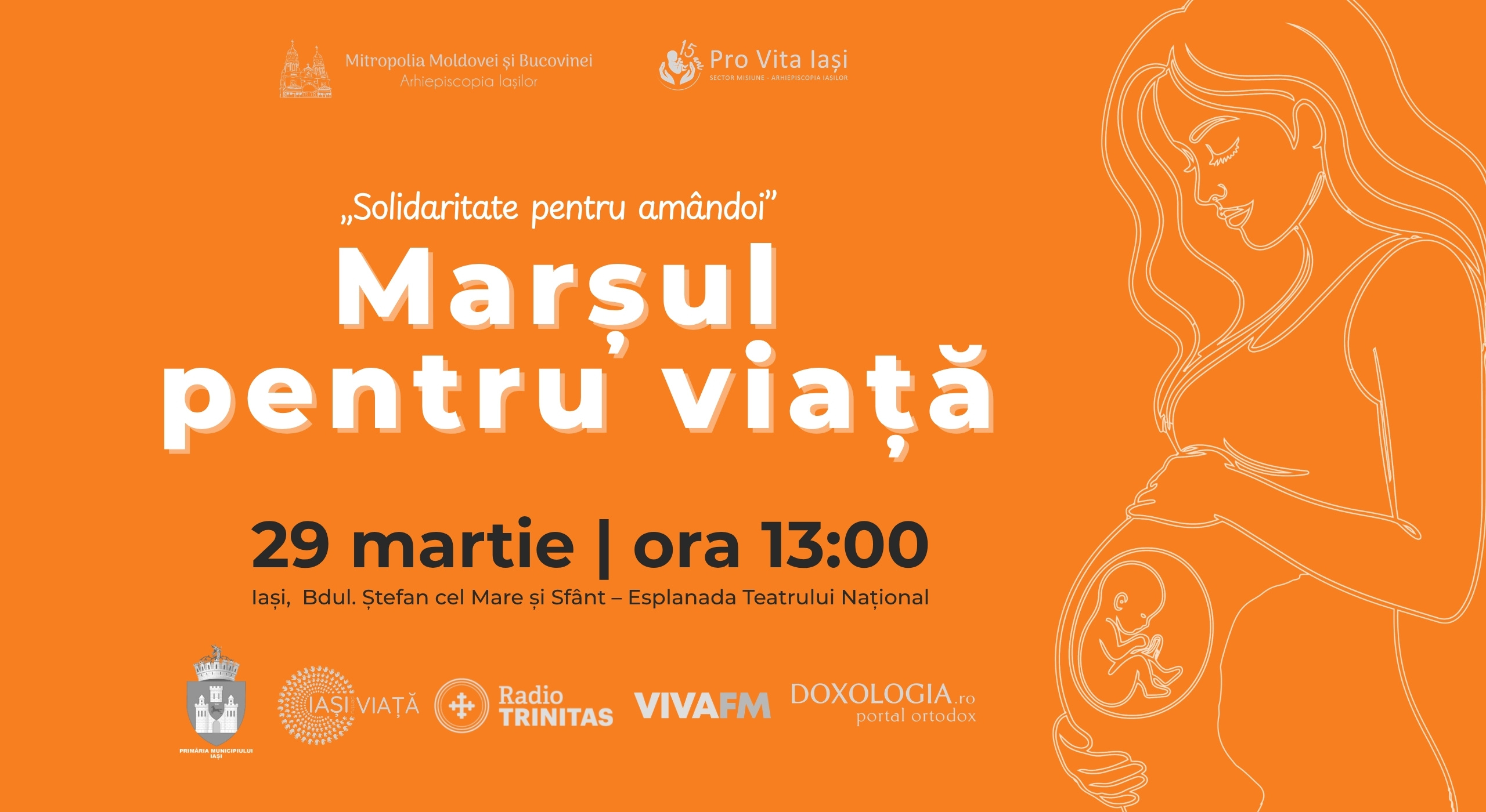 Marșul pentru viață de la Iași: comunitatea se adună în sprijinul vieții pe 29 martie