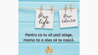 Zâmbește! Mama ta a ales viața!