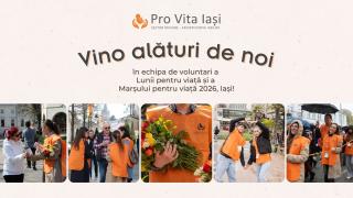 Au început înscrierile voluntarilor pentru Luna pentru viață și Marșul pentru viață 2026