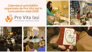 Calendarul activităților organizate de Pro Vita Iași în Luna pentru viață 2026