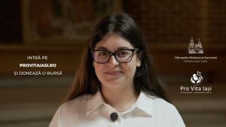 Povestea Anastasiei, ambasadoare a Proiectului de susținere la studii | Pro Vita Iași | 2026