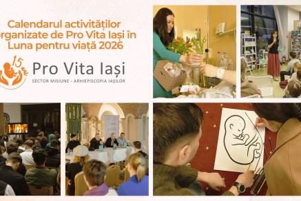 Calendarul activităților organizate de Pro Vita Iași în Luna pentru viață 2026