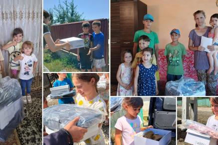 Un început de an școlar cu mai multă încredere pentru 100 de copii din familiile numeroase din Arhiepiscopia Iașilor