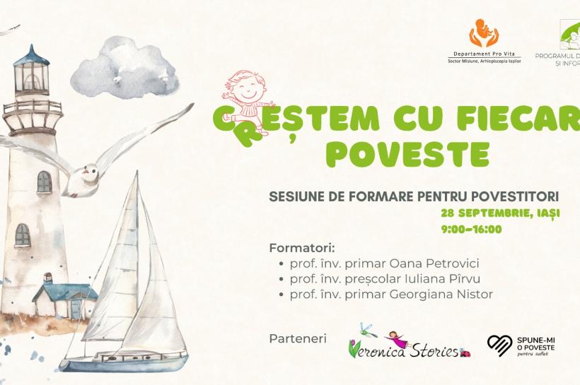 Creștem cu fiecare poveste! Organizăm o sesiune de formare pentru povestitori 