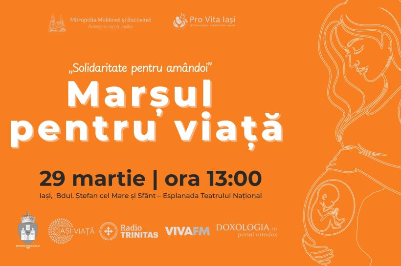 Marșul pentru viață de la Iași: comunitatea se adună în sprijinul vieții pe 29 martie