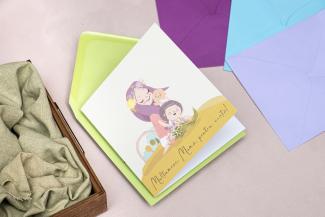Felicitare cu plic - Martie (M10)