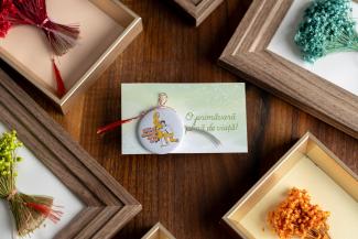 Mărțișor insignă-Bărbații adevărați susțin viața