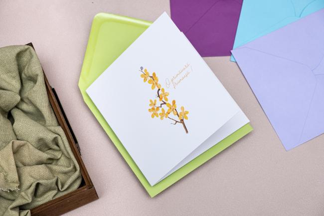 Felicitare cu plic - Martie (M3)