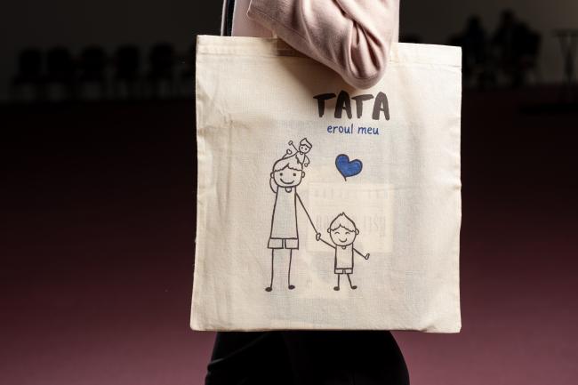 Sacoșă bumbac imprimata model 2