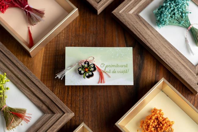 Mărțișor de lemn-trifoi